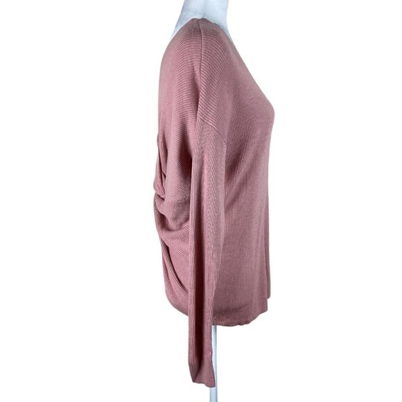 Bar III Sweater NWT $60 Deco Mauve Twist Worn 2 Ways Women's Size Small - Picture 8 of 13